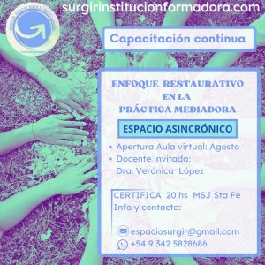 Curso "Enfoque Restaurativo en la Práctica Mediadora, Nivel Introductorio"